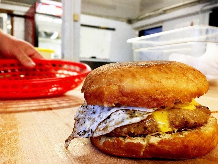 Boudin sandwich Baton Rouge Louisiana